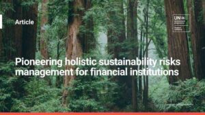 Pioneering Holistic Sustainability Risk Management for Financial Institutions
