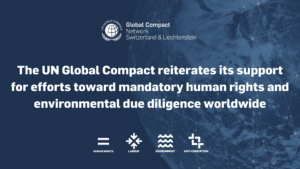 UN Global Compact Backs Mandatory Human Rights and Environmental Due Diligence