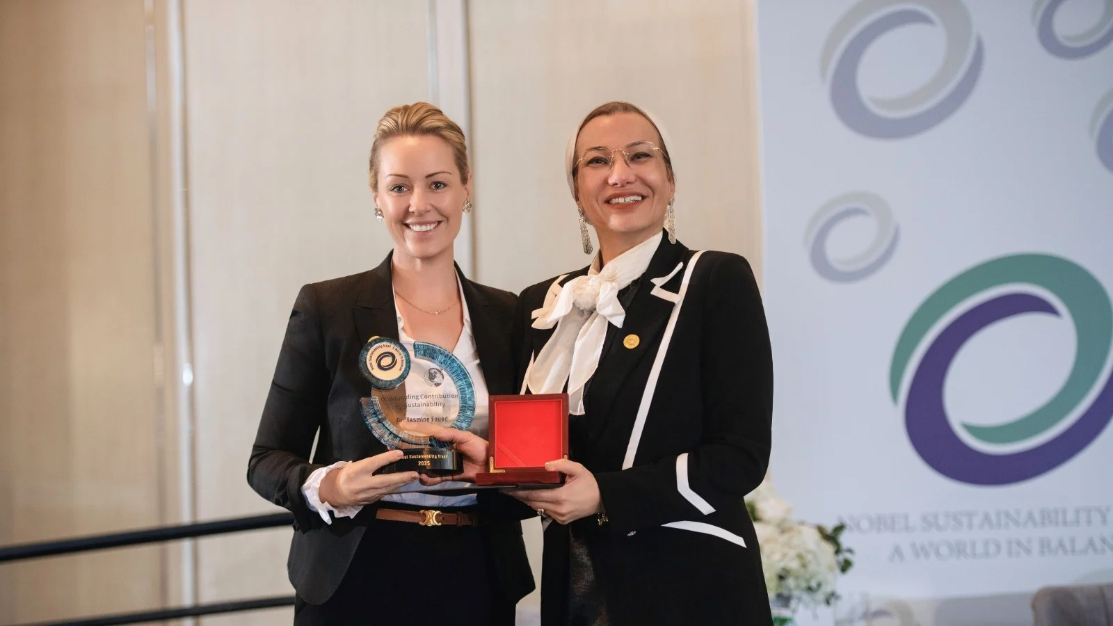 2025 Nobel Sustainability Trust Medals Awarded to Dr. Yasmine Fouad and H.E. Abdullah bin Hamad bin Abdullah Al Attiya