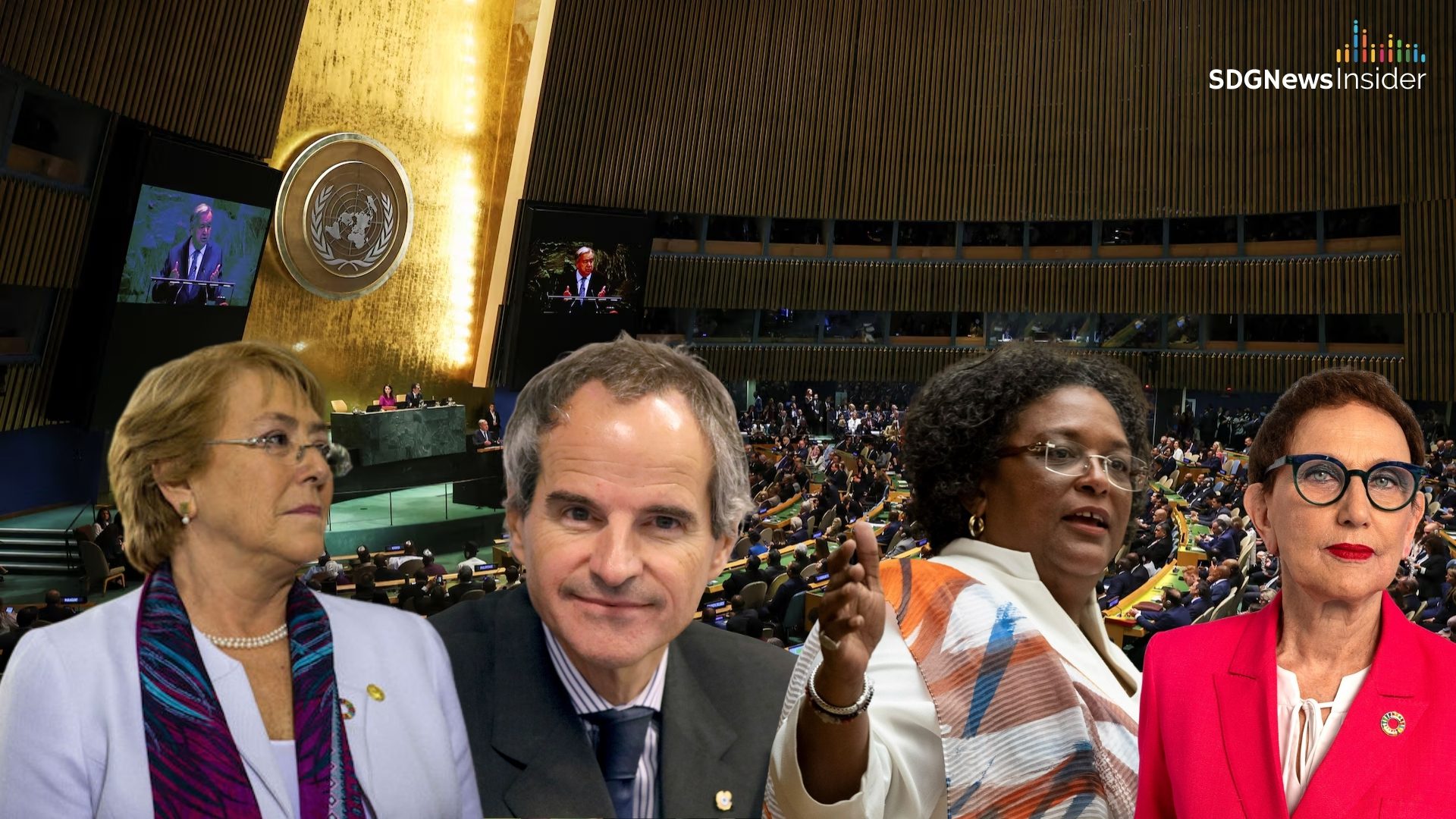 Michelle Bachelet (Chile), Rebeca Grynspan (Costa Rica), Mia Mottley (Barbados), Rafael Grossi (Argentina) - Inside the UN Secretary-General Race