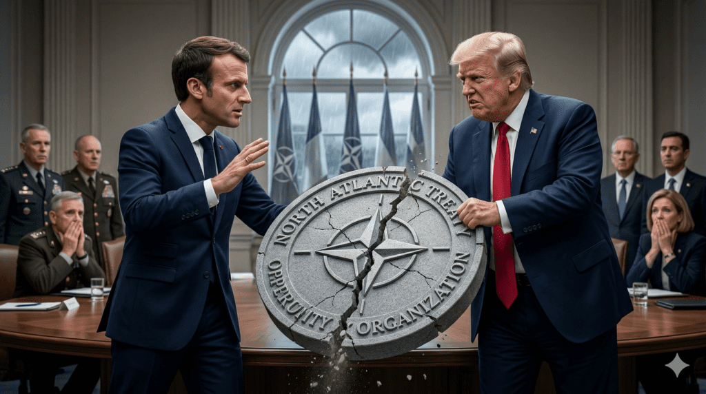 Macron Rebukes Trump as NATO Faces Its Most Serious Crisis in Decades