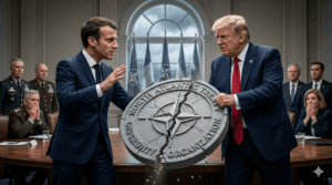 Macron Rebukes Trump as NATO Faces Its Most Serious Crisis in Decades