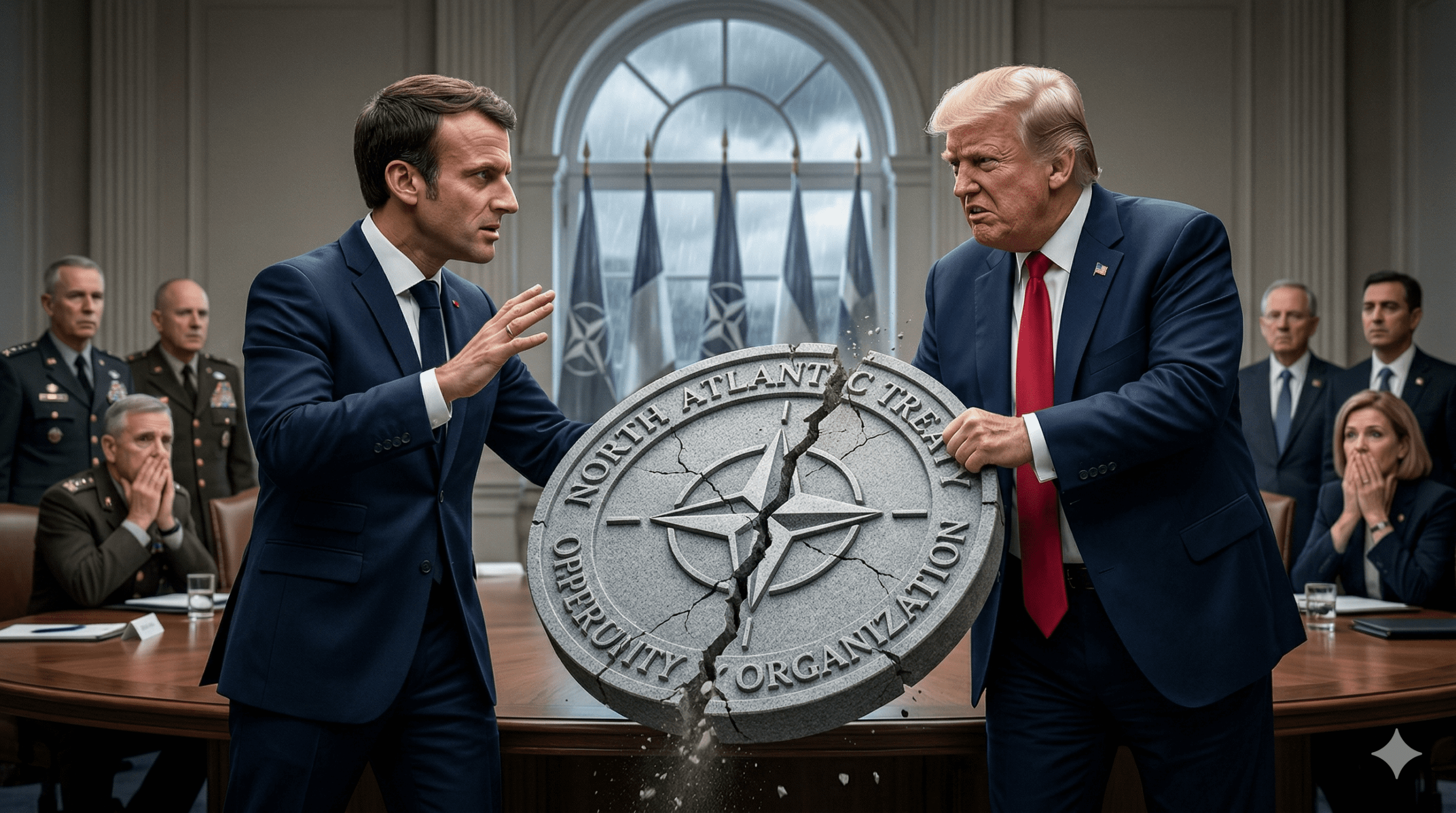 Macron Rebukes Trump as NATO Faces Its Most Serious Crisis in Decades