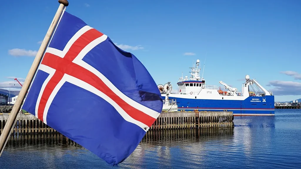 Reykjavík harbour ahead of the Iceland EU referendum