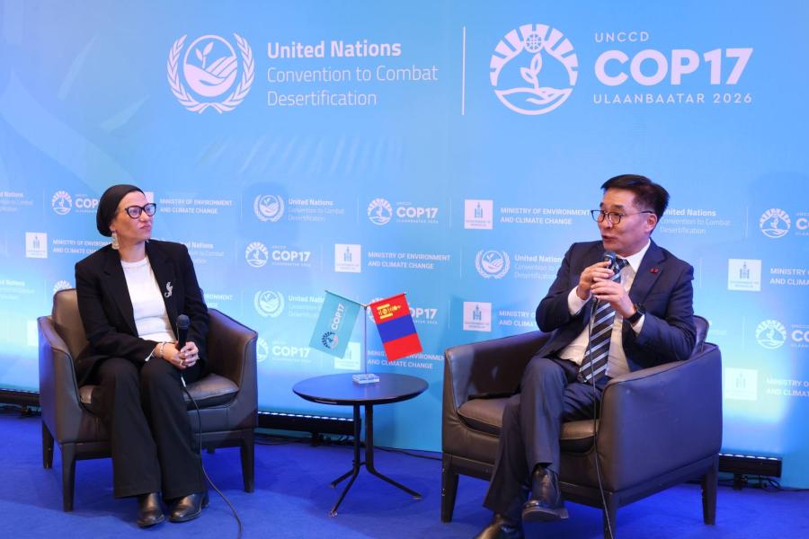 Degraded rangeland in Mongolia, host country of UNCCD COP17