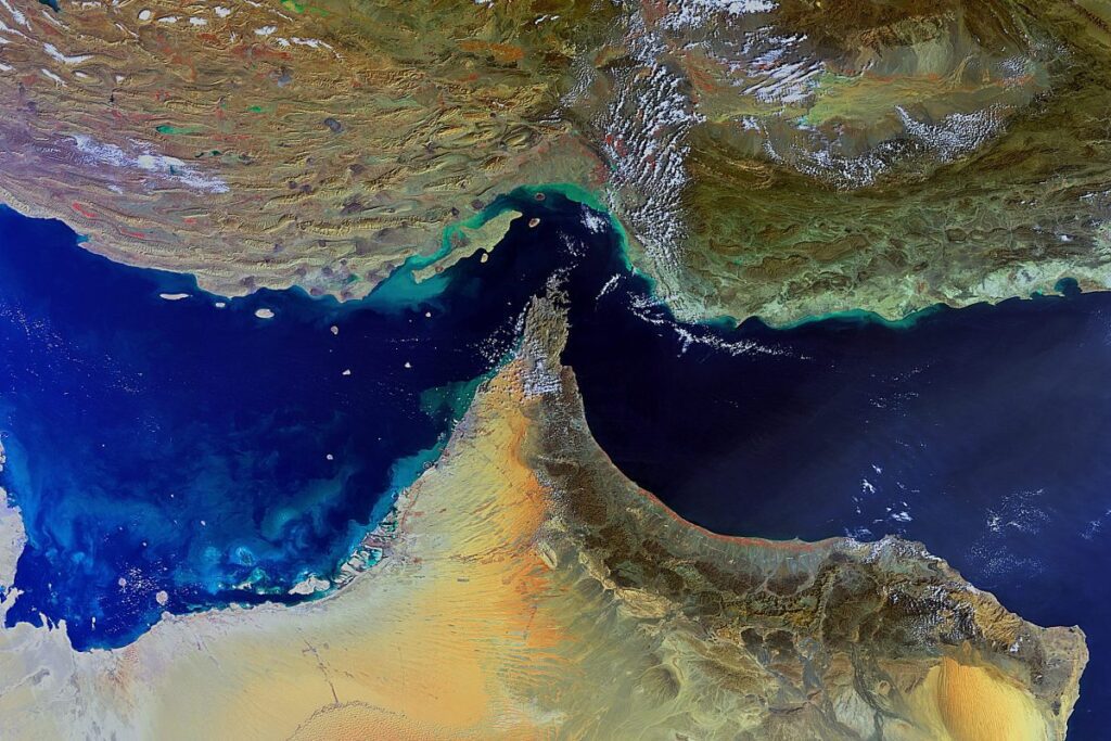 IRGC fast attack craft in the Strait of Hormuz, where attribution of attacks has become a deterrence problem