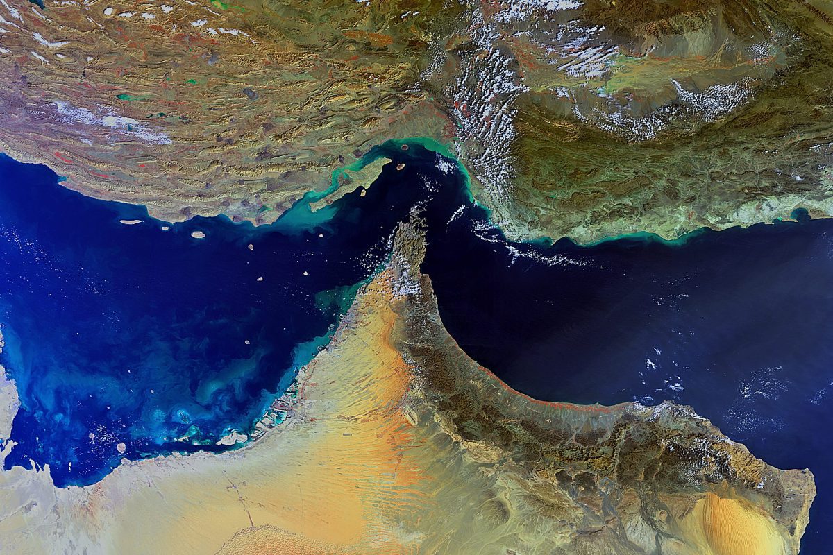 IRGC fast attack craft in the Strait of Hormuz, where attribution of attacks has become a deterrence problem