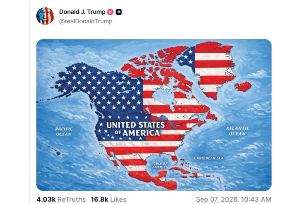 Iceland Summons U.S. Ambassador After Trump Posts Map Showing Island Under American Flag