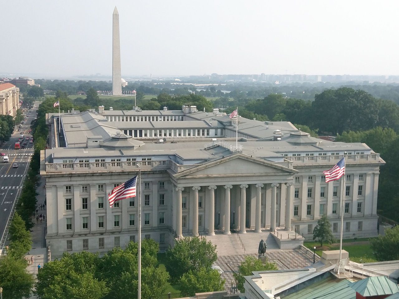 U.S. Treasury Department building in Washington as quantum readiness moves up the financial agenda