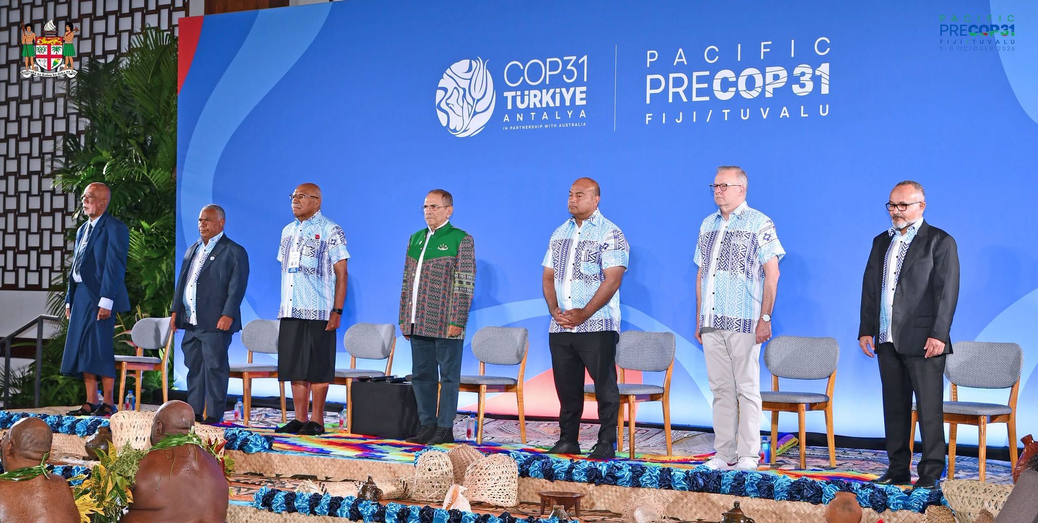 Delegates in Tuvalu during the Pacific Pre-COP ahead of COP31 in Antalya